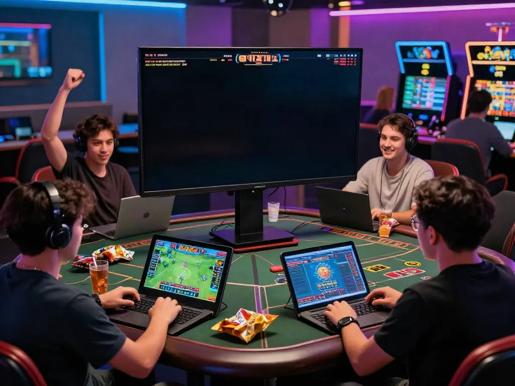 Engaged players at https://du88az.net/ enjoying thrilling online gaming experiences.